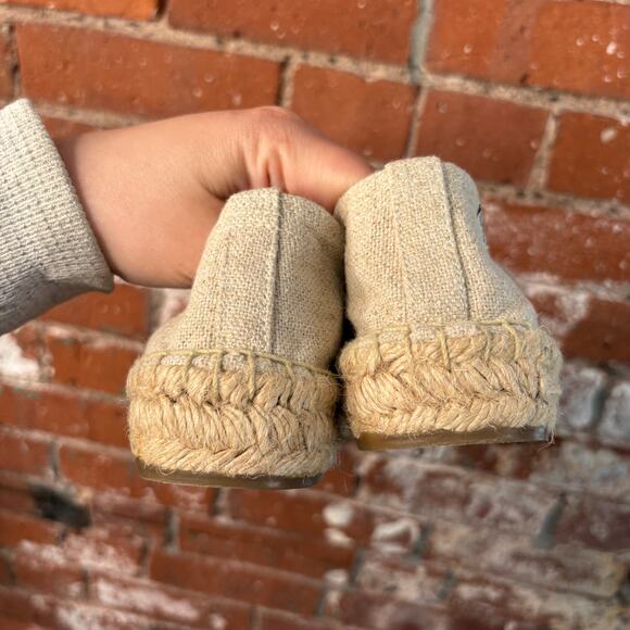 Soludos Cactus Smoking Slipper in Sand Sz 9.5 Espadrille Flats Summer Platform - Picture 3 of 8